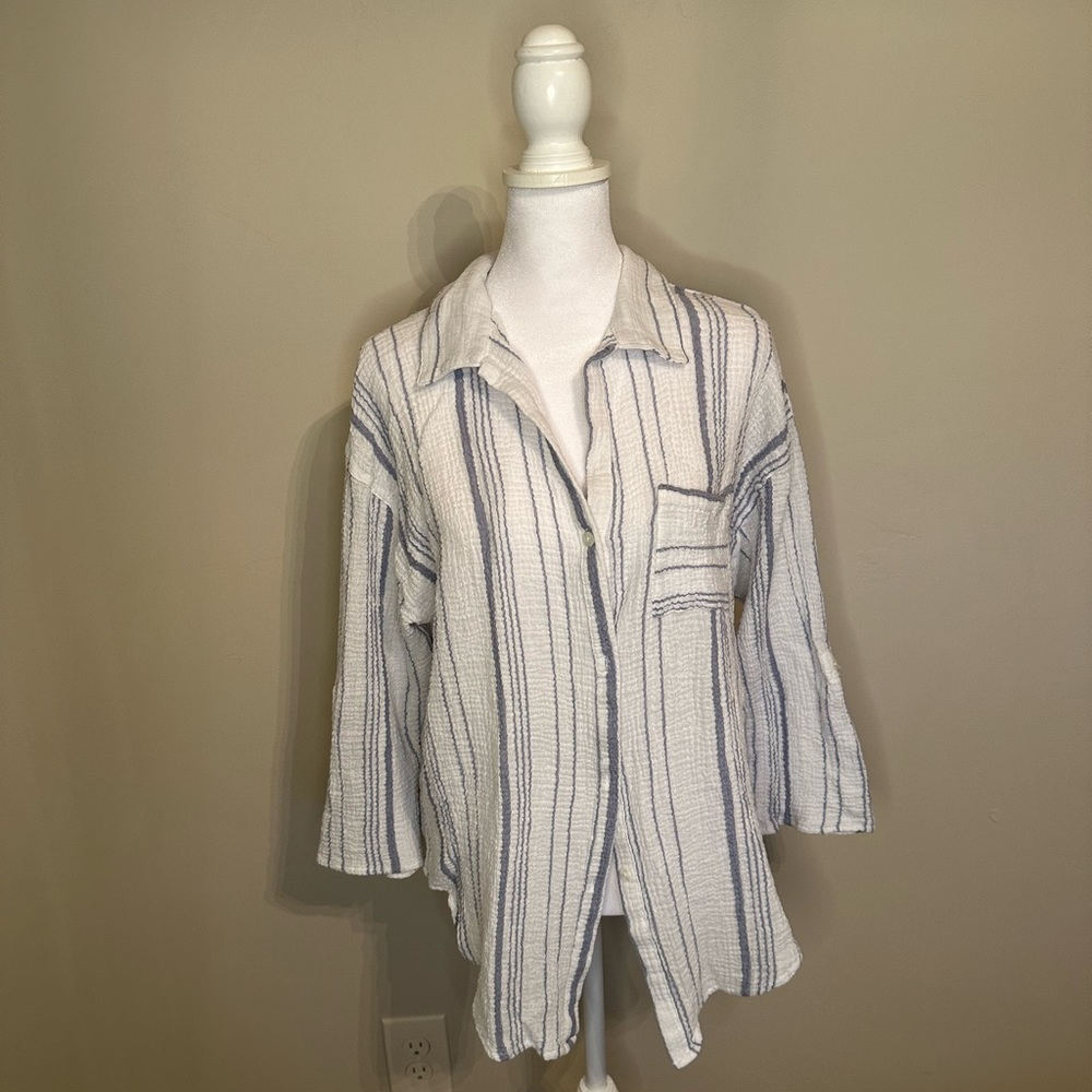 Striped Linen Top